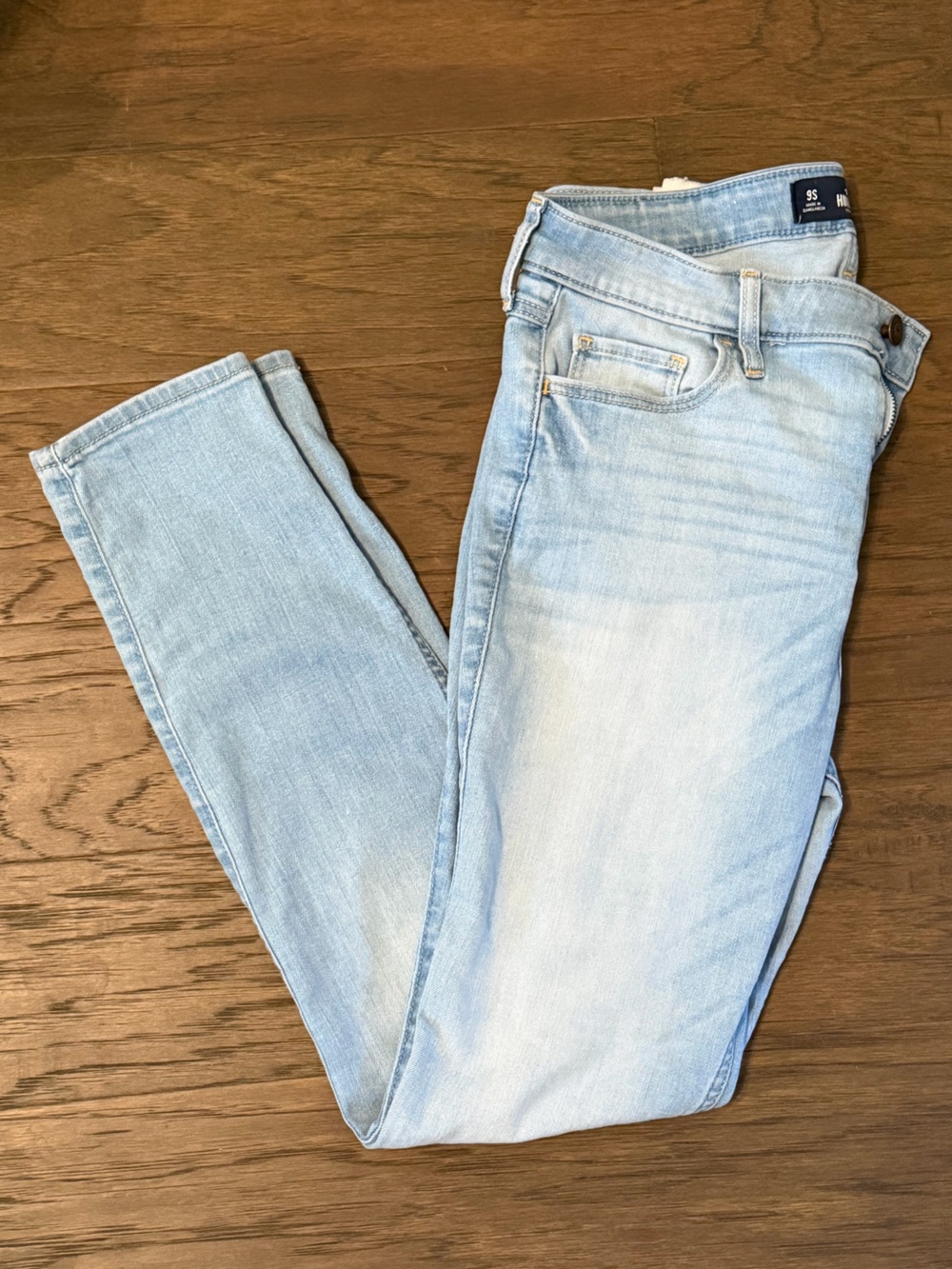 Hollister High Rise Super Skinny Jeans W29 L28 Size 9 Short / 9S Light Wash